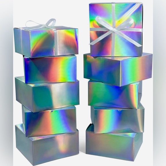 Gift Box Jewelry box +custom stickers may have ribbon for gift jewelry accessory - Picture 7 of 16